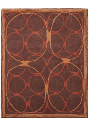 MAKI RUGS Brown & Orange Link Rug