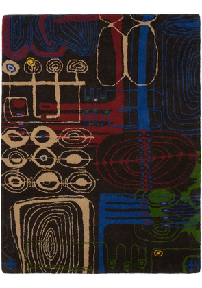 MAKI RUGS Black & Multicolor Entirety Rug