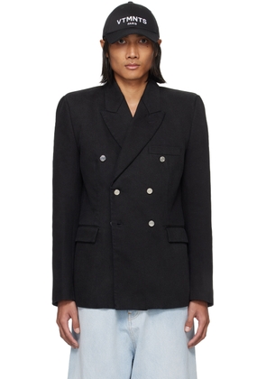 VTMNTS Black Tailored Denim Blazer