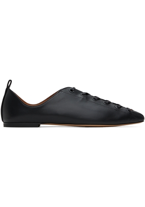 Stella McCartney Black Terra Laced Alter Mat Ballerina Flats