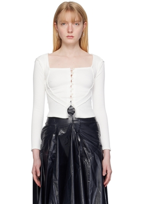 Talia Byre White Corset Blouse