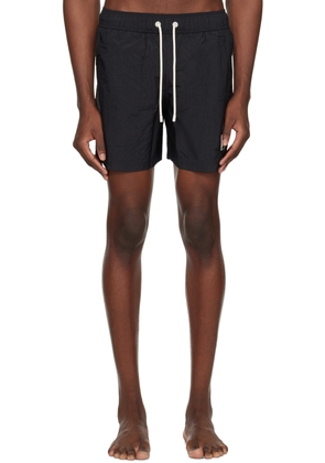 Palm Angels Black Monogram Swim Shorts