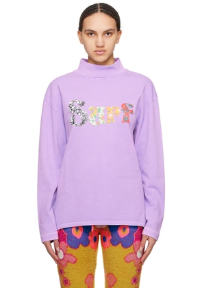 ERL Purple 'Surf' Long Sleeve T-Shirt