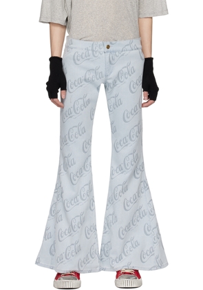 ERL Blue Jacquard Jeans