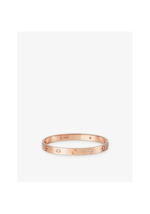Cartier Love Classic 18ct Rose-Gold and 0.42ct Diamond Bracelet