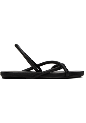Marsèll Black Spanciata Flat Sandals
