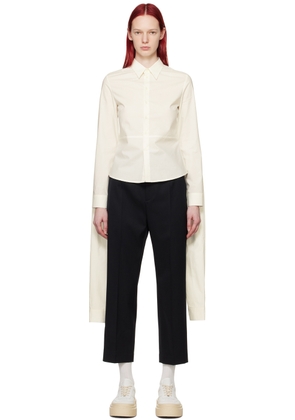MM6 Maison Margiela Off-White Extended Shirt