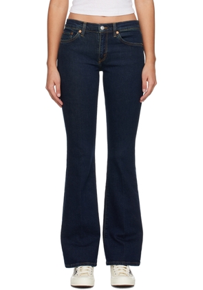 Re/Done Blue Baby Boot Jeans