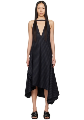 JW Anderson Navy Layered Maxi Dress