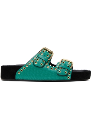 Isabel Marant Green Lennyo Sandals