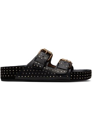 Isabel Marant Black Lennyo Buckle Sandals