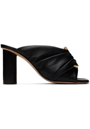 JW Anderson Black Corner Leather Heeled Sandals