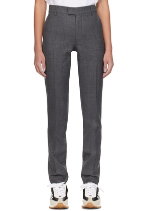 AMI Paris Gray Creased Trousers