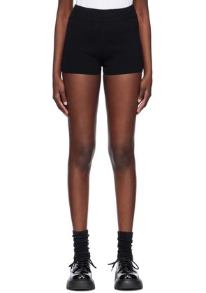 AMI Paris Black Ami de Caur Shorts