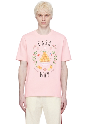 Casablanca SSENSE Exclusive Pink 'Casa Way' T-Shirt