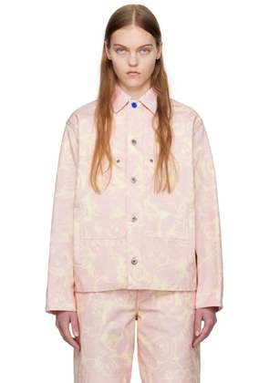 Burberry Pink Button Jacket