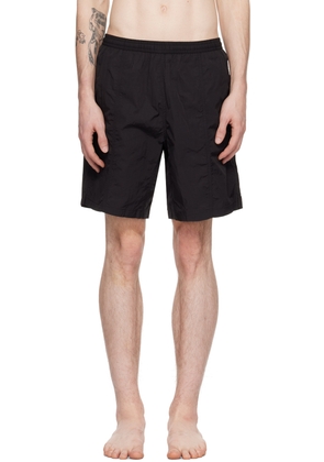 AMI Paris Black Drawstring Swim Shorts