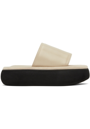 OSOI Beige Boat Padded Slides