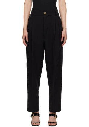 Versace Jeans Couture Black Pleated Trousers