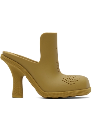 Burberry Yellow Rubber Highland Mules