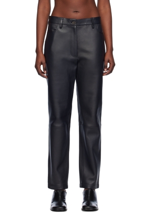 Studio Nicholson Black Opie Leather Pants