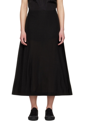 Studio Nicholson Black Centro Midi Skirt