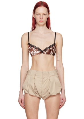 Meryll Rogge Brown Floral Tank Top