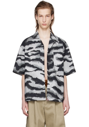 Meryll Rogge Gray Printed Shirt
