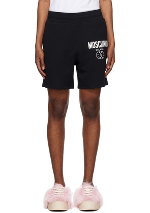 Moschino Black Double Smiley Shorts