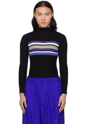 Meryll Rogge Black Striped Sweater