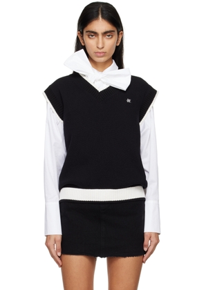 KIMHĒKIM Black V-Neck Vest