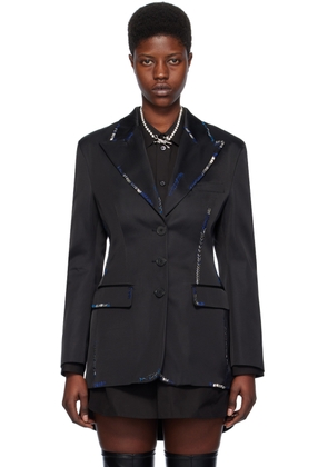 Marni Black Bead Mending Blazer