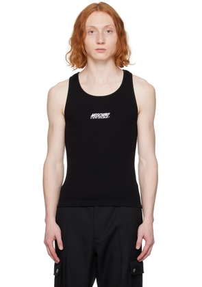 Moschino Black Embroidery Tank Top