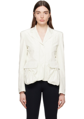 OPEN YY Off-White Patch Pocket Jacket