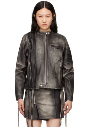 EYTYS SSENSE Exclusive Brown Damon Leather Jacket