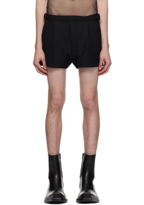 EGONlab Black Double Buckle Shorts