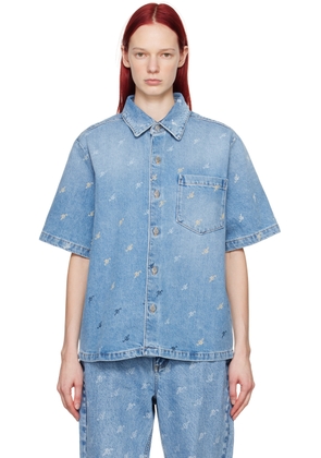 Axel Arigato Blue Miles Denim Shirt