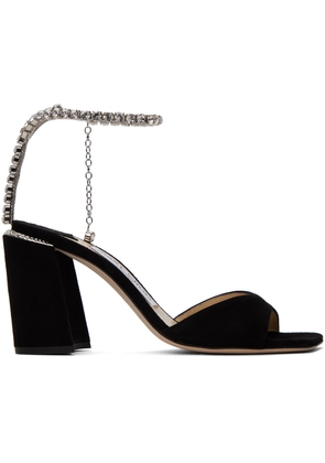 Jimmy Choo Black Saeda 85 Heeled Sandals