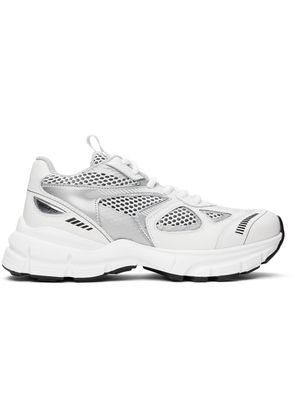Axel Arigato White & Silver Marathon Sneakers