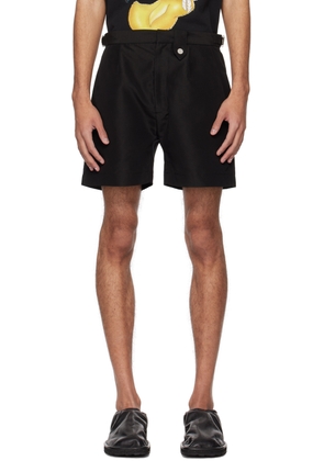 EGONlab Black Cinch Tab Swim Shorts