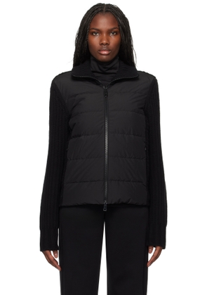 Moncler Black Paneled Down Jacket