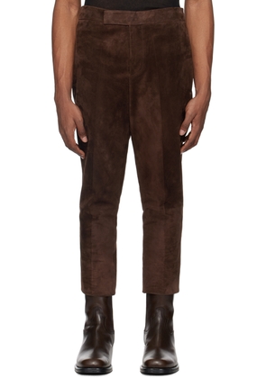 SAPIO Brown Nº 7 Leather Pants