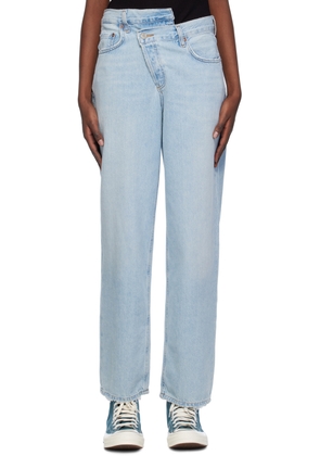 AGOLDE Blue Criss Cross Upsized Jeans