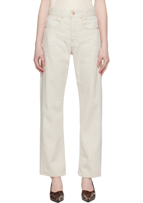 BITE Off-White Curved Jeans