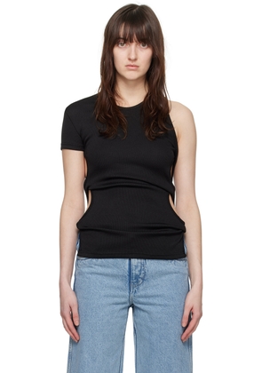 Christopher Esber Black Open Twist Side T-Shirt