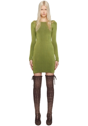 Isa Boulder SSENSE Exclusive Green Minidress