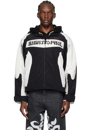 KUSIKOHC Black & Off-White Rider Jacket