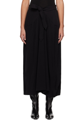 BITE Black Self-Tie Maxi Skirt