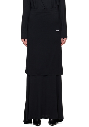 032c Black Daydream Maxi Skirt