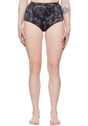 Versace Underwear Black Barocco Briefs